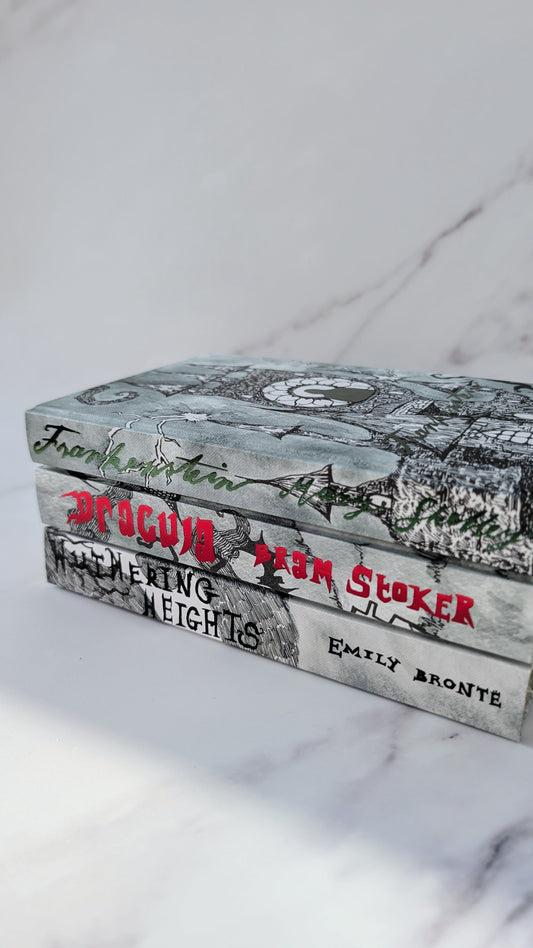 *NEW* Wuthering Heights, Frankenstein & Dracula – Gothic Monster Set